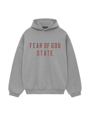 Fear of God Essentials Fear of God Essentials Dark Heather Oatmeal Fleece Hoodie - Living Legend