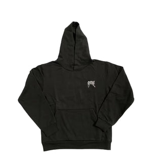 Revenge Basic Embroidered Classic Logo Hoodie Black - Living Legend