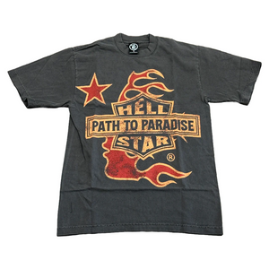 Hellstar Biker Tour Tee Washed Black (Overseas Exclusive) - Living Legend