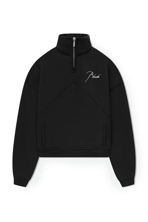 Rhude 1/4 Zip Sweatshirt 'Vintage Black' - Living Legend