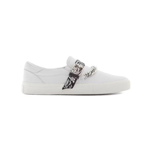 The AMIRI Bandana Chain Slip-On in White - Living Legend