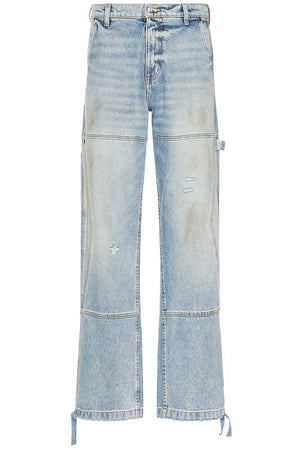 Rhude Reza Denim Double Knee Pant - Living Legend