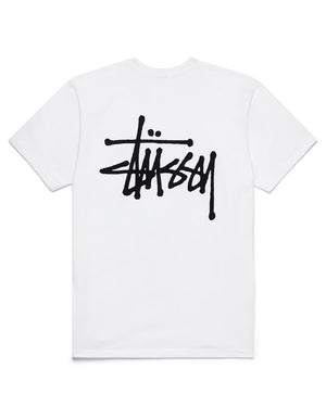Stussy Mens T Shirt White Basic - Living Legend