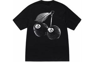 Stussy Shirt 8 Ball Cherries Logo Tee T-Shirt Black - Living Legend