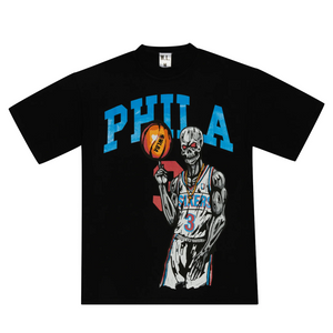 Warren Lotas Philadelphia Sixers Allen Iverson T-Shirt Black - Living Legend