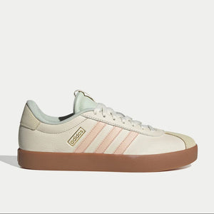 Adidas VL Court 3.0 Shoes - Wonder White/Powder Coral/Linen Green - Living Legend