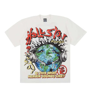 Hellstar Studios Heaven On Earth Tee – Cream (Overseas Exclusive) - Living Legend