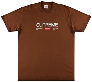 Supreme Est. 1994 Tee – Classic Streetwear Staple (Brown) - Living Legend