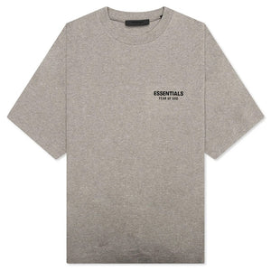 Fear of God Essentials Jersey Crewneck T-Shirt - Heather Gray - Living Legend