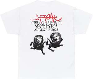 Travis Scott UTOPIA Circus Maximus Rome 2023 Tour Tee Rare Rare Exclusive