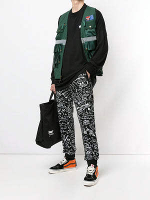 MARCELO BURLON C OF MILAN HOME scribble print track pants
