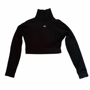 Off-White cropped turtleneck sweatshirt