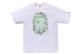 BAPE Ape Head Firework I Tee White/Green - Living Legend