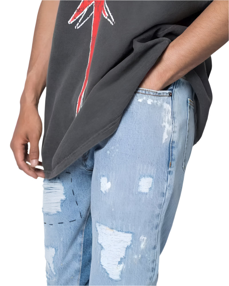 B508 Flare Denim Jeans - Living Legend