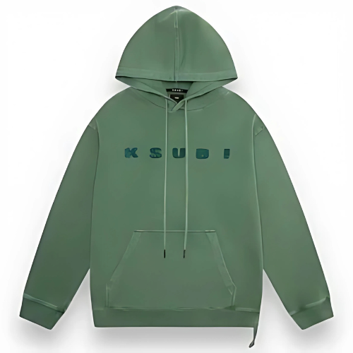 Ksubi blocked biggie hoodie emerald green - Living Legend