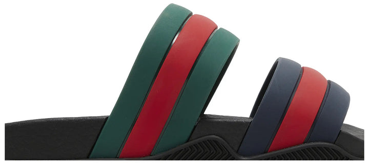 Gucci Agrado Grg Rubber Slide Black Blue Green Red - Living Legend