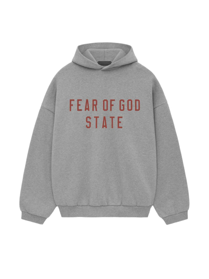 Fear of God Essentials Fear of God Essentials Dark Heather Oatmeal Fleece Hoodie - Living Legend