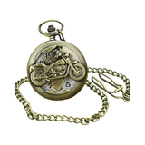 Invicta Vintage Style Men's Pocket Watch 47mm Bronze, White Dial w/Chain