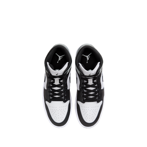 Nike Air Jordan 1 Mid Shoes White Black - Living Legend