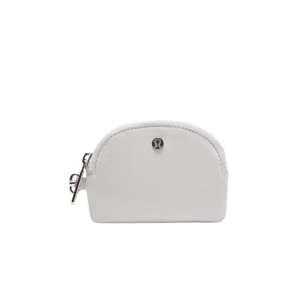 Lululemon Dual Pouch Wristlet White/Black/Gold