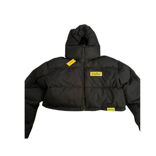 A Awful Lot Of Cough Syrup Cropped Puff Jacket - Living Legend