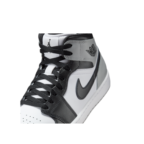 Nike Air Jordan 1 Mid Shoes White Black - Living Legend