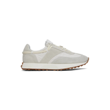 Rhude White Gray Runner Sneakers Men's Suede Canvas Low Top Shoes