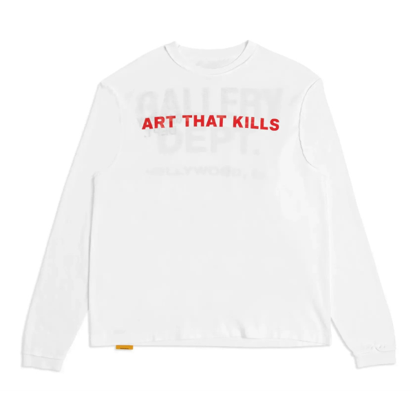 Gallery Dept ATK Reversible Long Sleeve T Shirt White XL Hollywood CA Made USA