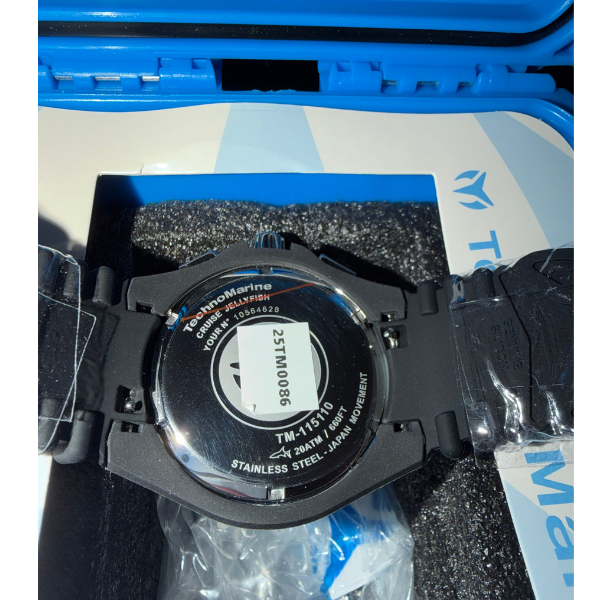 Men's TechnoMarine Jellyfish Cruise Silicone Strap Chronograph Watch TM-115110