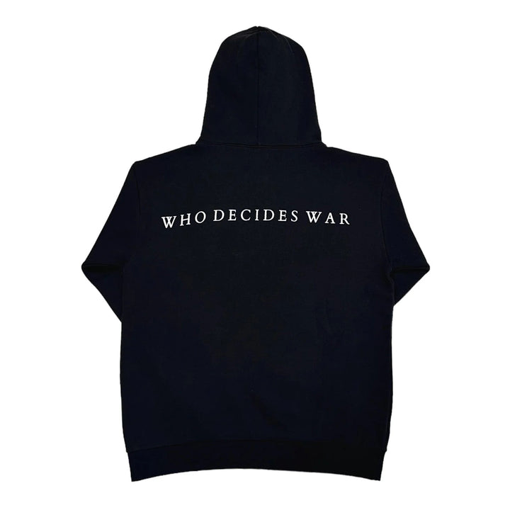 Who Decides War by MRDR BRVDO Stained Glass Hooded Sweatshirt Black - Living Legend