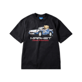 Market Ultimate Rally Driver Bear T-Shirt Washed Black - Living Legend