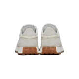 Rhude White Gray Runner Sneakers Men's Suede Canvas Low Top Shoes