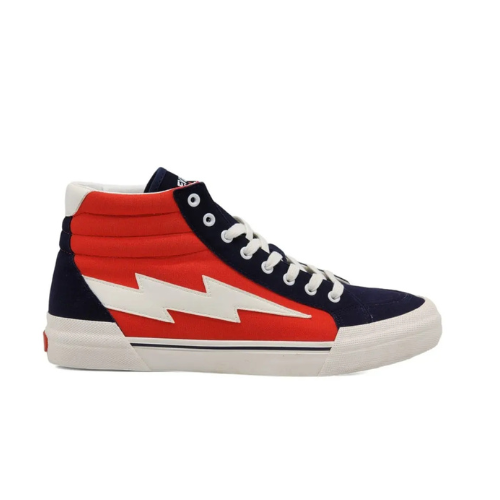 Revenge X Storm High Top Sneaker MeN Red and Navy - Living Legend