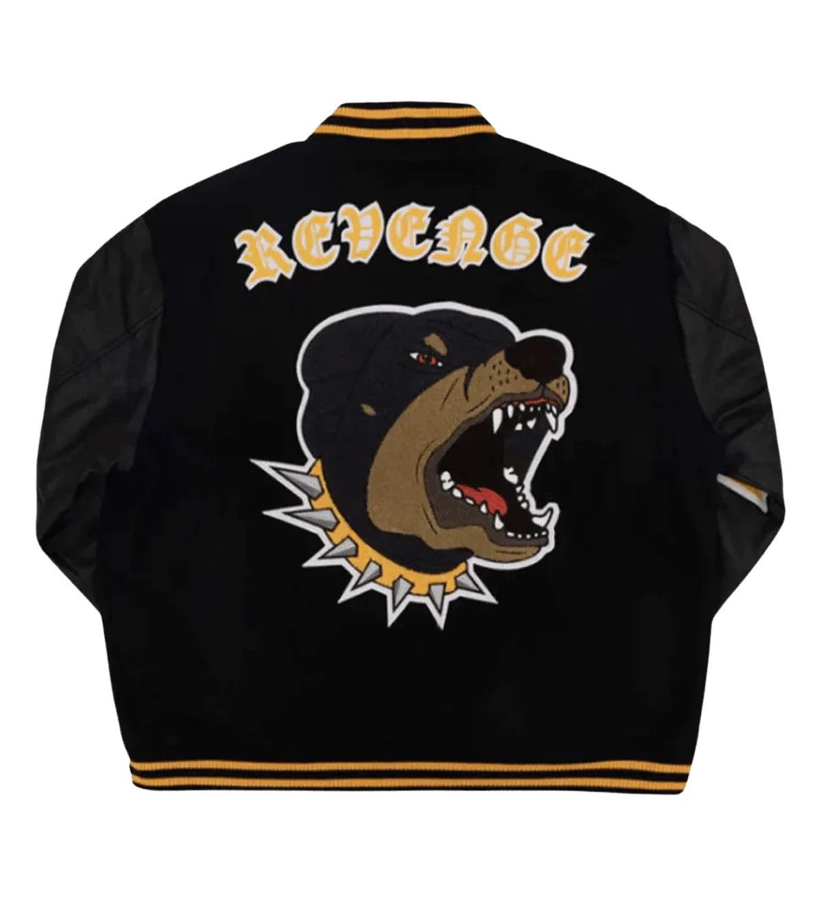 Revenge Rottweiler Varsity Jacket Black - Living Legend