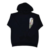 Who Decides War by MRDR BRVDO Stained Glass Hooded Sweatshirt Black - Living Legend