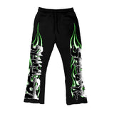 Lost In The Hills “Black Lime Green Joggers” - Living Legend