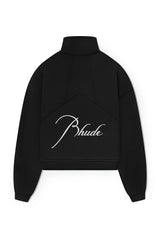 Rhude 1/4 Zip Sweatshirt 'Vintage Black' - Living Legend