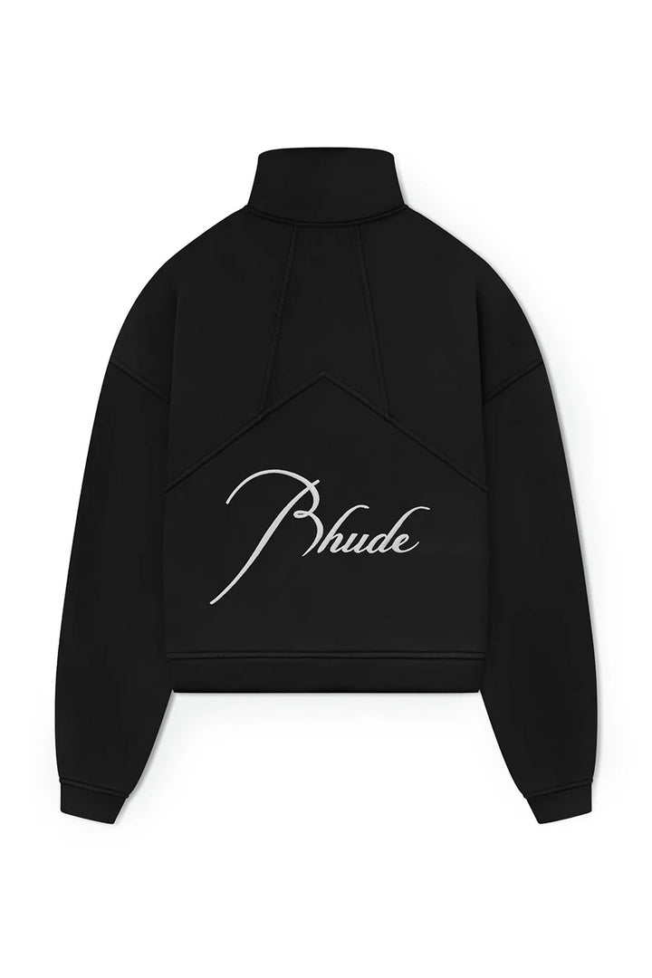 Rhude 1/4 Zip Sweatshirt 'Vintage Black' - Living Legend