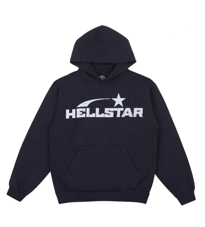 Hellstar Studios Basic Logo Hoodie Faded Black - Living Legend