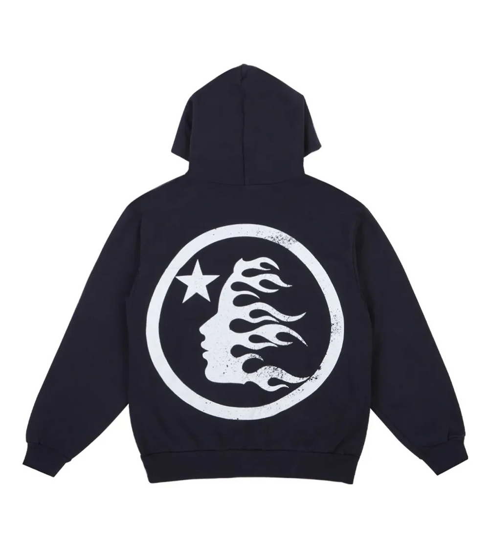 Hellstar Studios Basic Logo Hoodie Faded Black - Living Legend