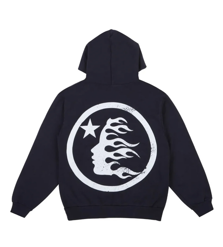 Hellstar Studios Basic Logo Hoodie Faded Black - Living Legend
