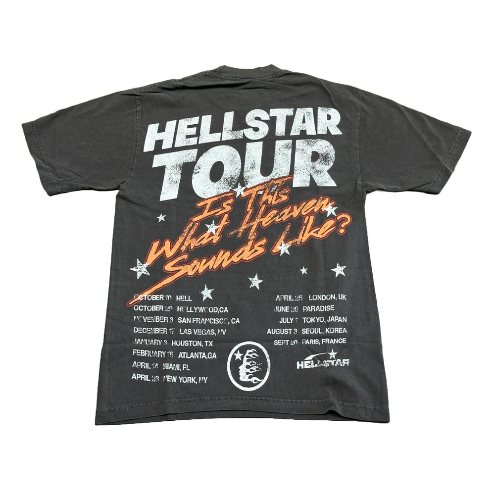 Hellstar Biker Tour Tee Washed Black (Overseas Exclusive) - Living Legend
