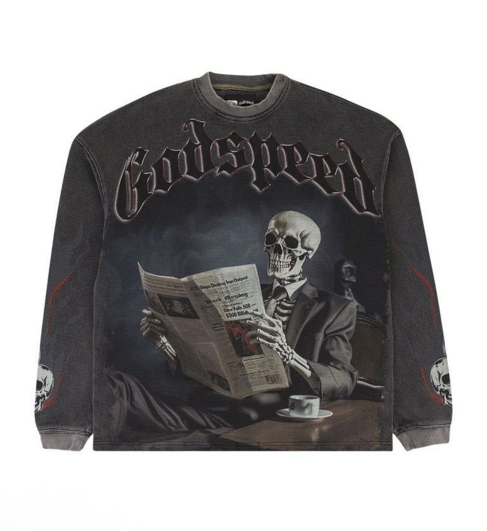 Godspeed Black Monday Thermal LS (Black wash) - Living Legend