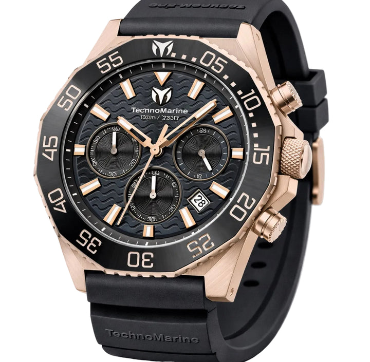 TechnoMarine Mare Vivo Men's Watch - 44mm, Black (TM-225070)