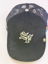 DVNIELLUU OG SF: Strength in Faith Trucker (Black Corduroy/Mesh