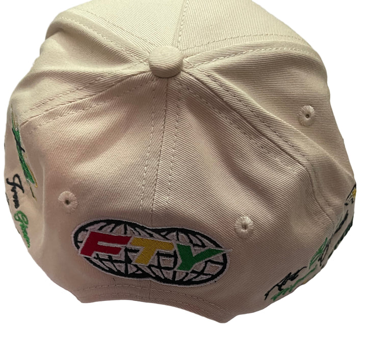 Homme Femme FTY Trucker Hat Black Ivory Snapback Cap