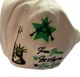 Homme Femme FTY Trucker Hat Black Ivory Snapback Cap