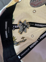 Homme Femme FTY Trucker Hat Black Ivory Snapback Cap