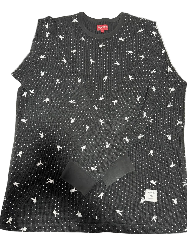 Supreme x Playboy Waffle Thermal – Size XL (Worn 9/10)