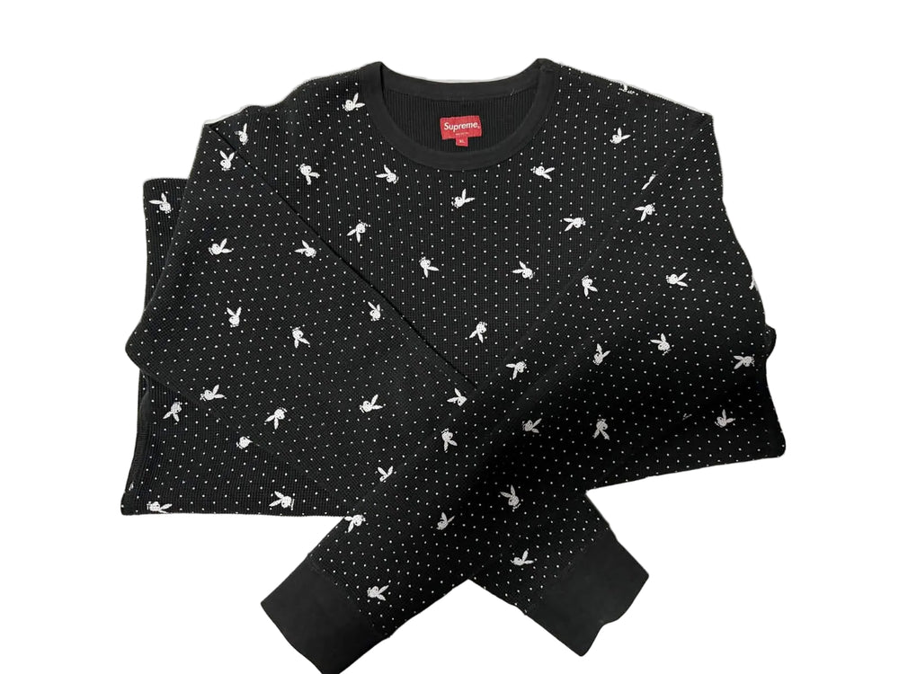Supreme x Playboy Waffle Thermal – Size XL (Worn 9/10)